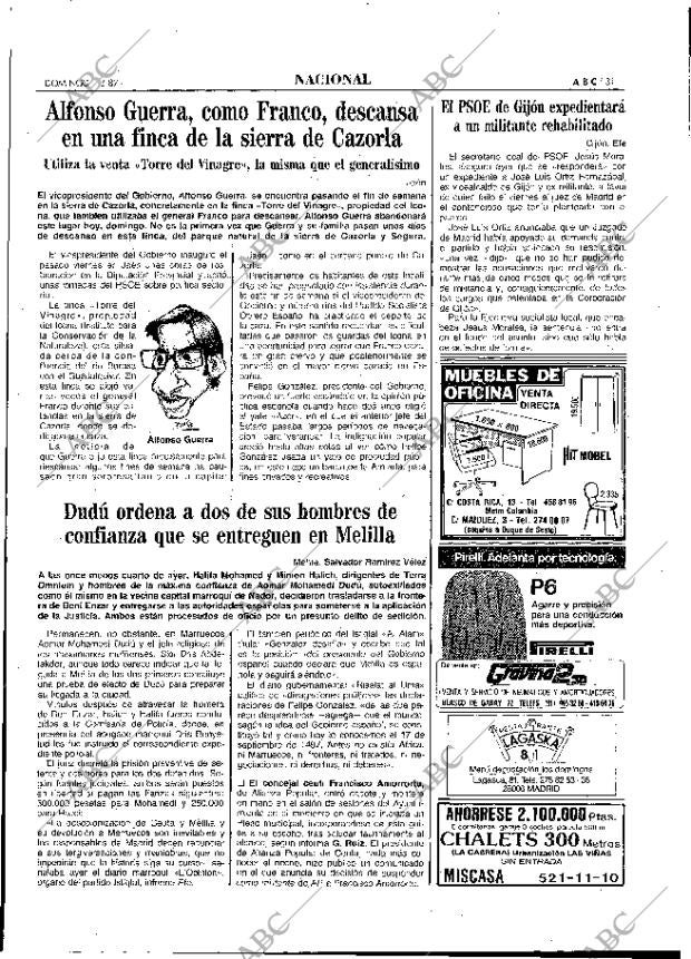 ABC MADRID 01-03-1987 página 31