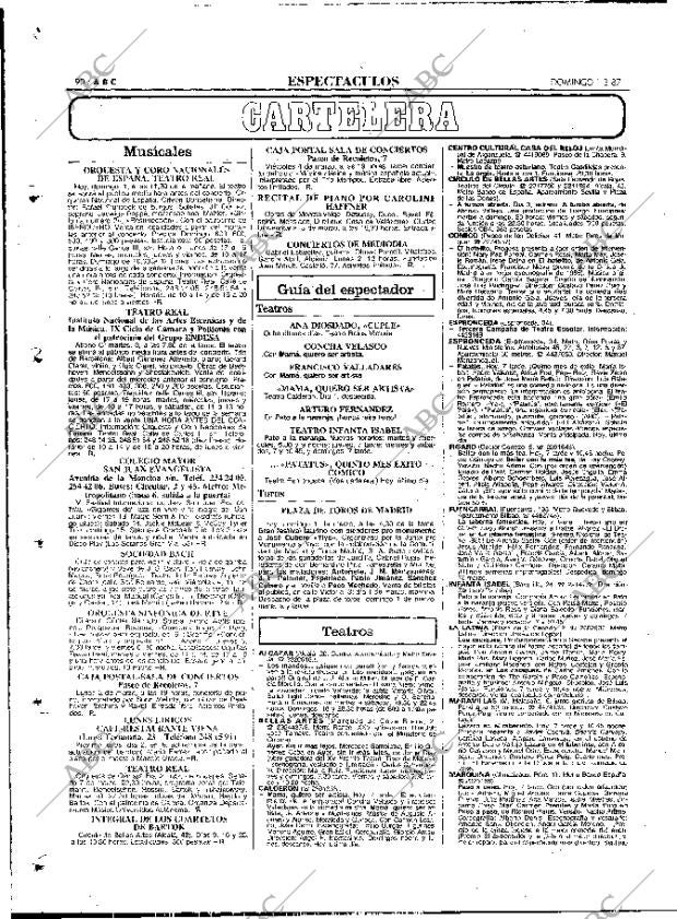 ABC MADRID 01-03-1987 página 90