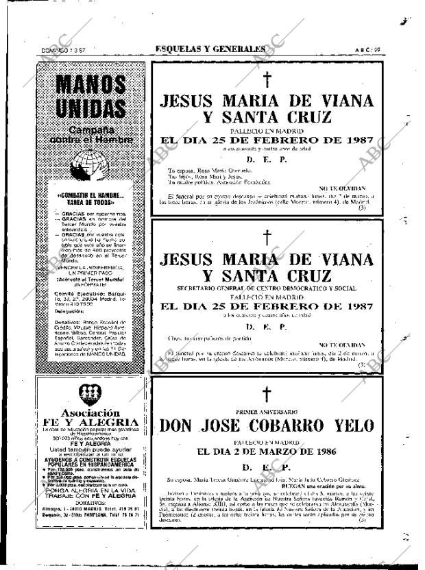 ABC MADRID 01-03-1987 página 99