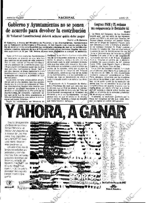 ABC MADRID 04-03-1987 página 25