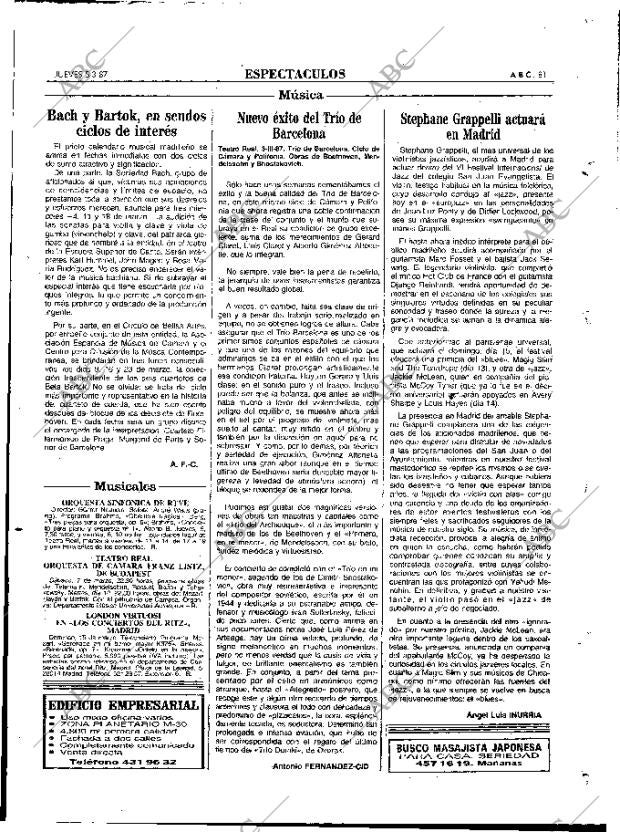 ABC MADRID 05-03-1987 página 81