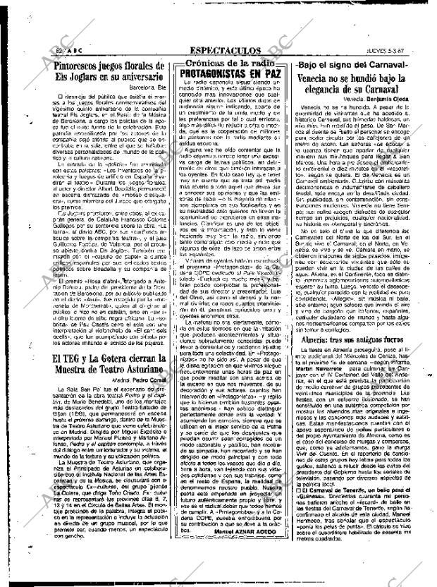 ABC MADRID 05-03-1987 página 82