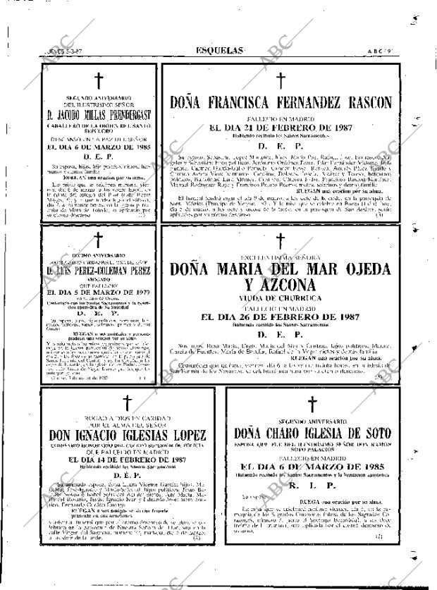 ABC MADRID 05-03-1987 página 91