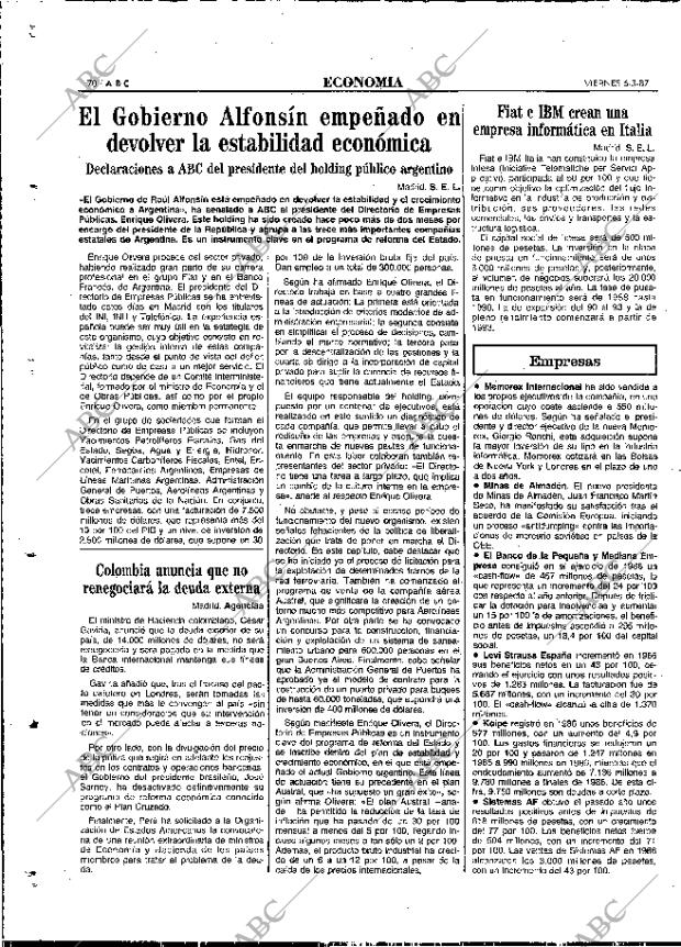 ABC MADRID 06-03-1987 página 70