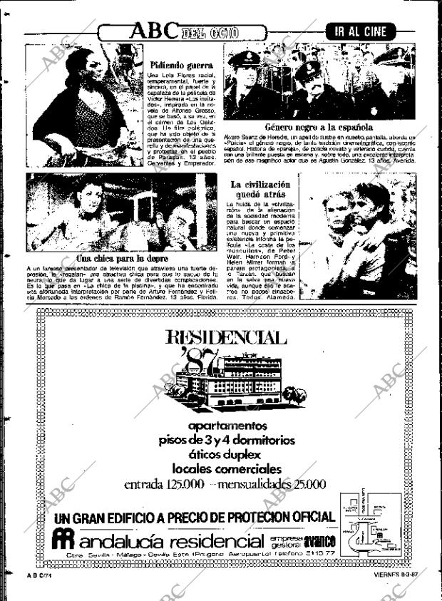 ABC SEVILLA 06-03-1987 página 74