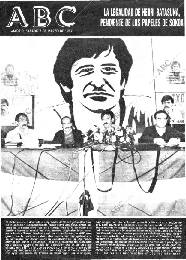 ABC MADRID 07-03-1987 página 1