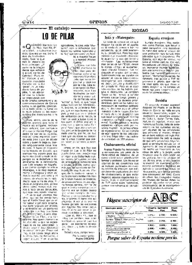 ABC MADRID 07-03-1987 página 16