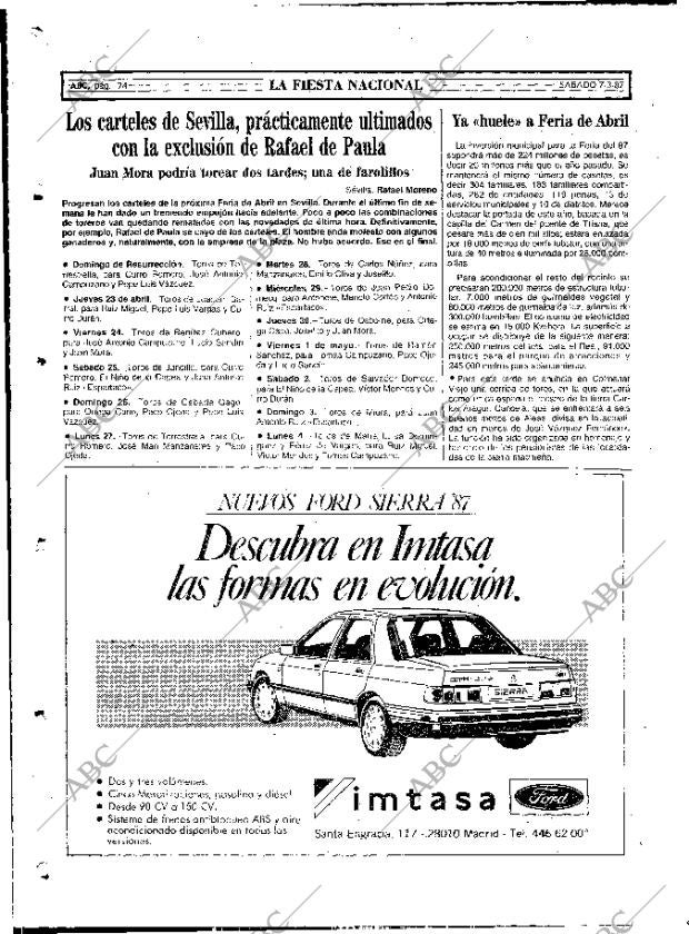 ABC MADRID 07-03-1987 página 74