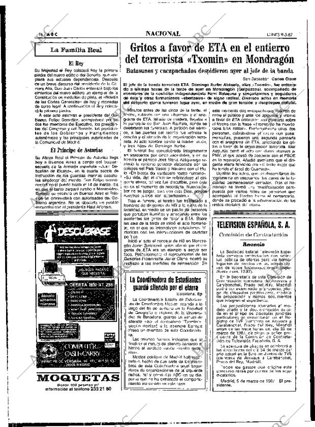 ABC MADRID 09-03-1987 página 16