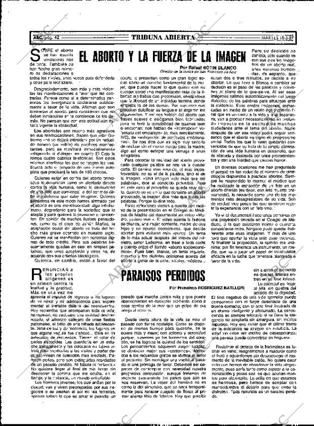 ABC MADRID 10-03-1987 página 42