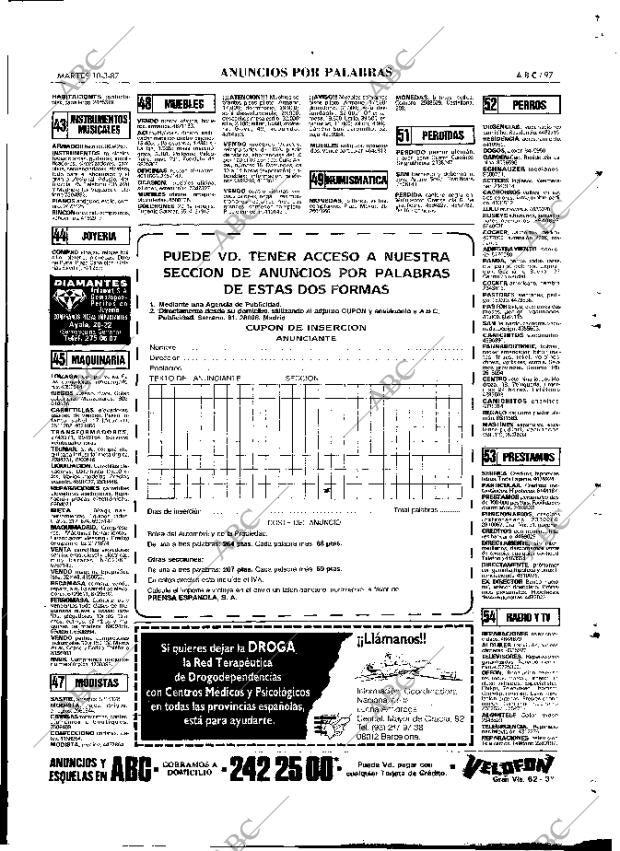 ABC MADRID 10-03-1987 página 97