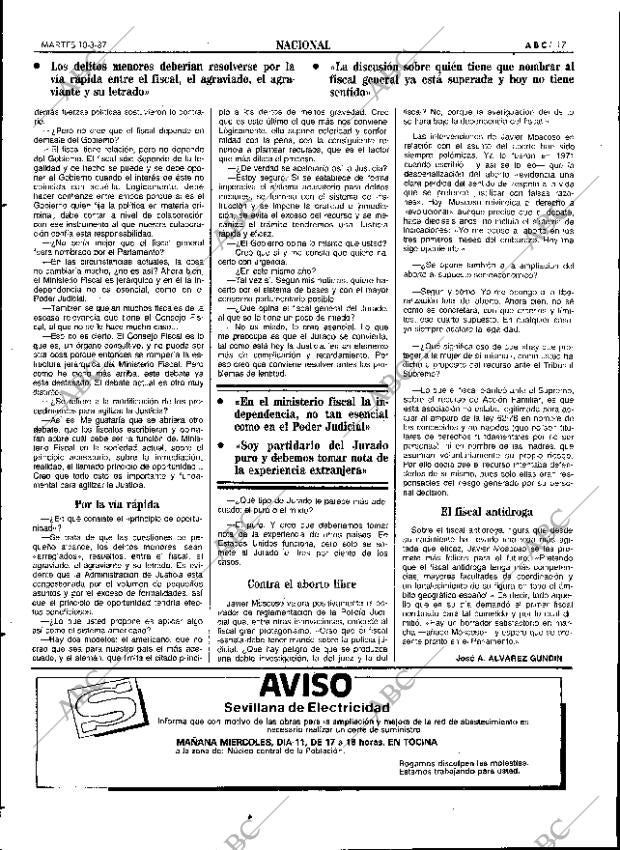 ABC SEVILLA 10-03-1987 página 17