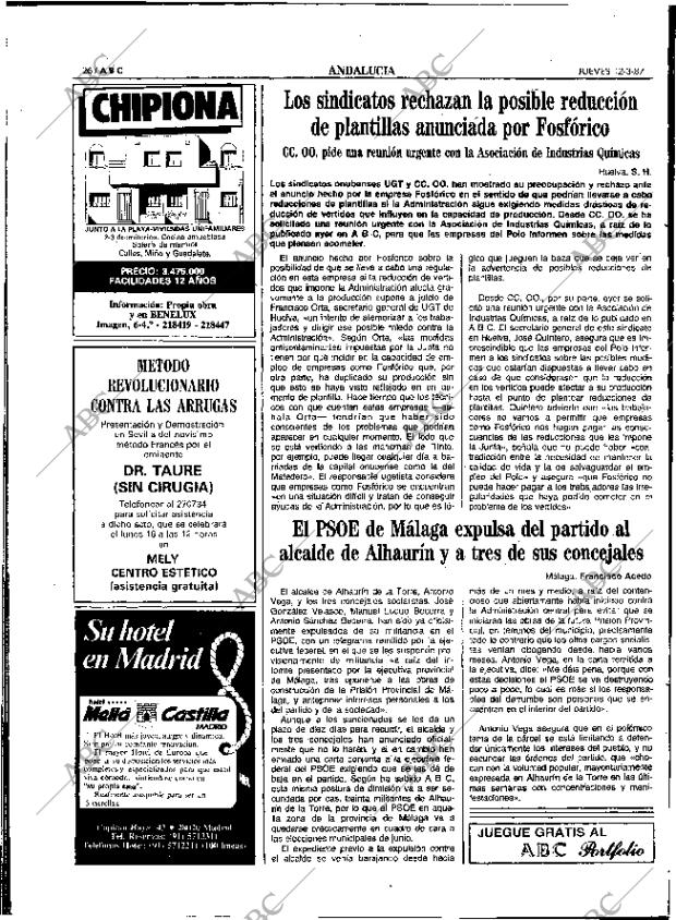 ABC SEVILLA 12-03-1987 página 26