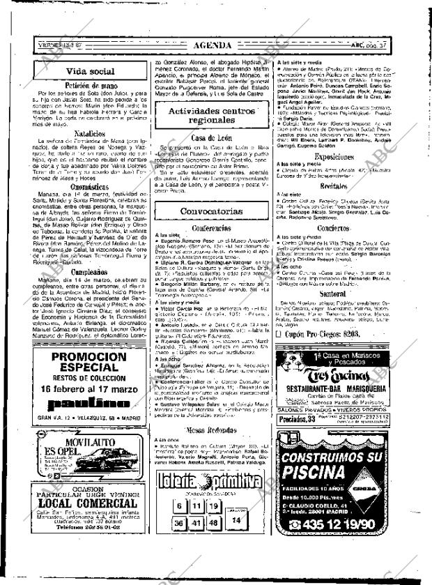 ABC MADRID 13-03-1987 página 37