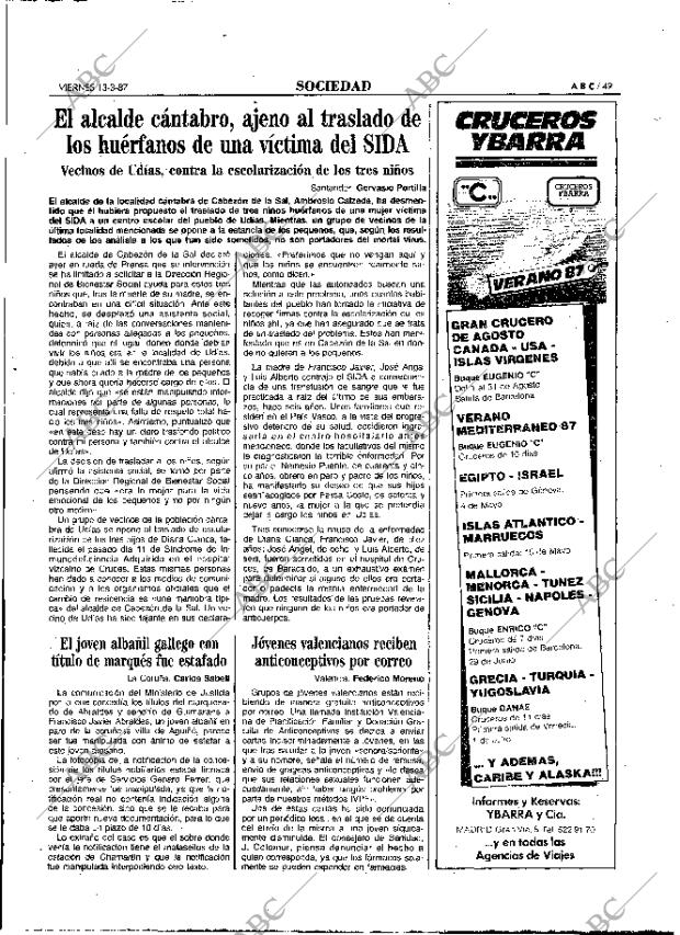 ABC MADRID 13-03-1987 página 49