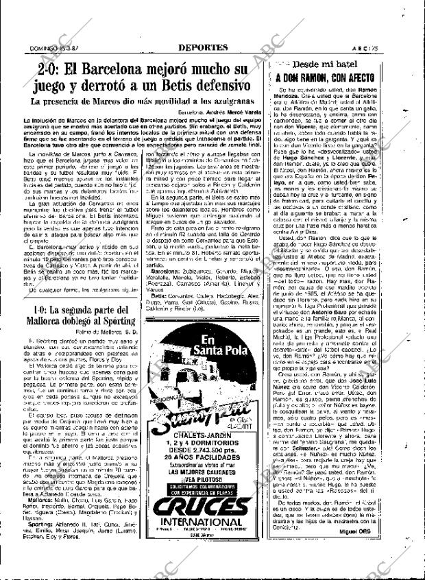 ABC MADRID 15-03-1987 página 75