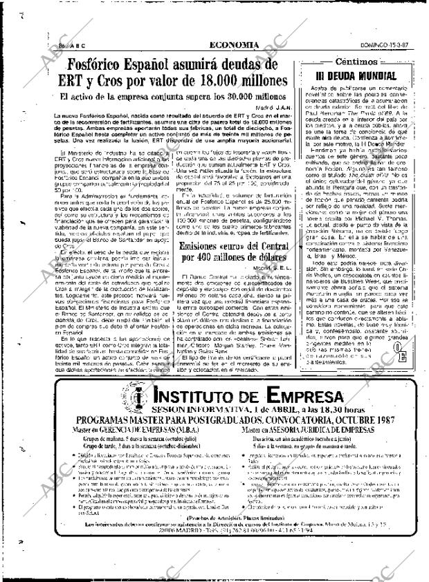 ABC MADRID 15-03-1987 página 86