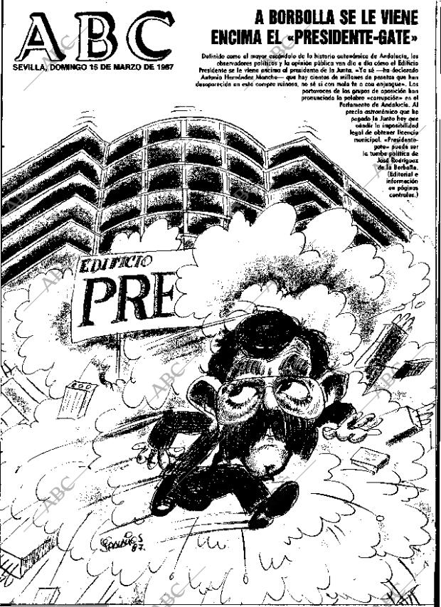 ABC SEVILLA 15-03-1987 página 1