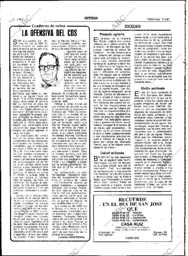 ABC SEVILLA 15-03-1987 página 20
