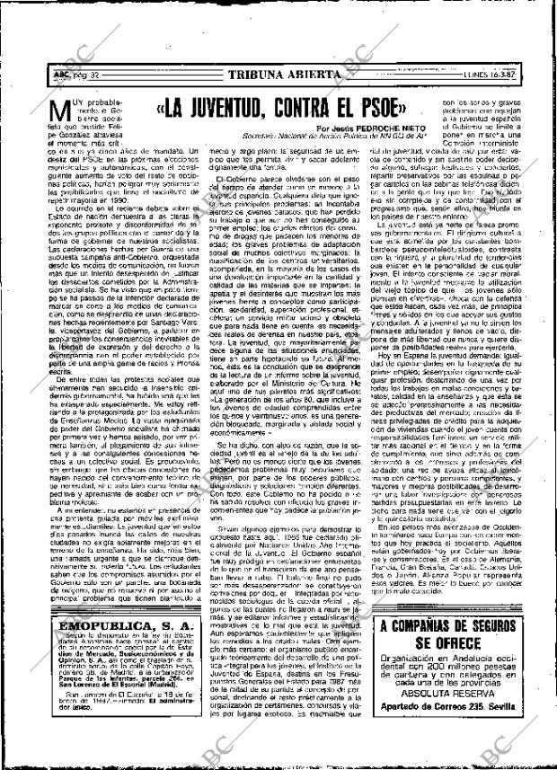ABC MADRID 16-03-1987 página 32