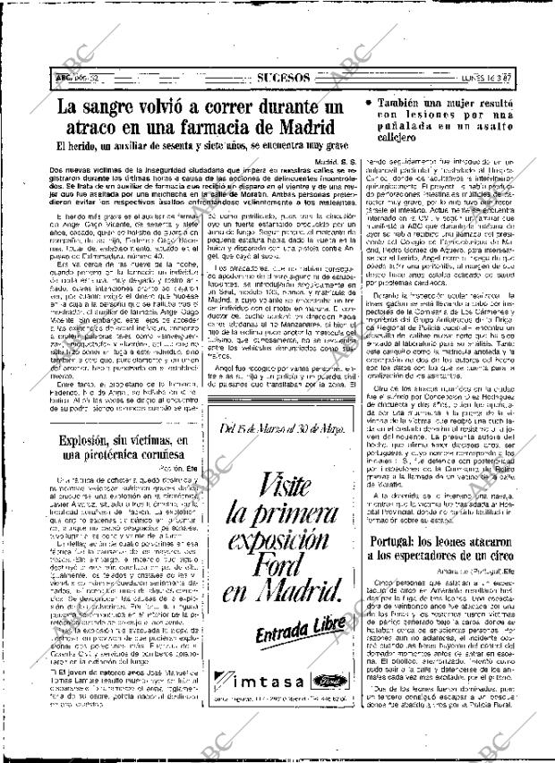 ABC MADRID 16-03-1987 página 52