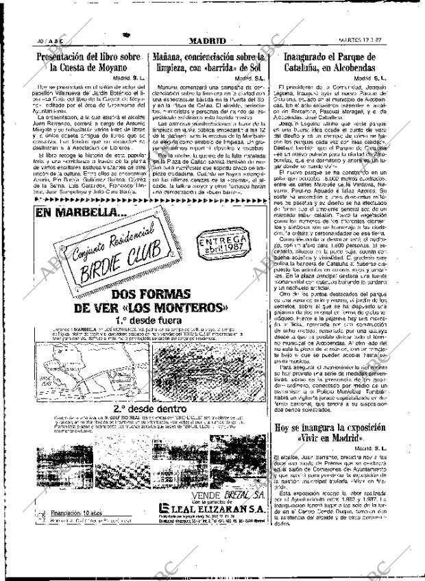 ABC MADRID 17-03-1987 página 40