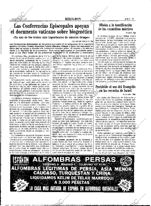 ABC MADRID 17-03-1987 página 49