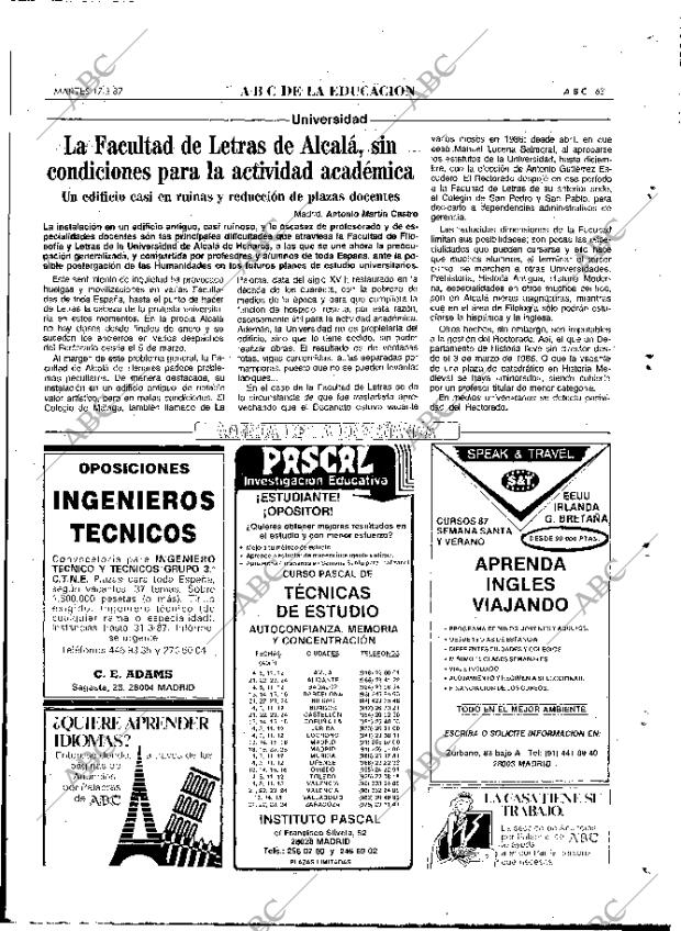 ABC MADRID 17-03-1987 página 63