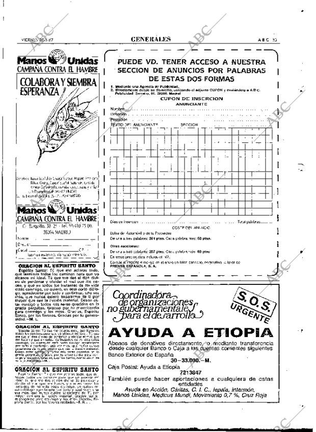 ABC MADRID 20-03-1987 página 85