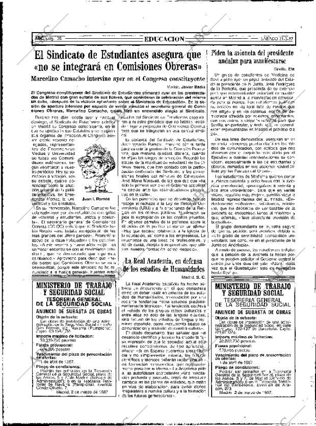 ABC MADRID 21-03-1987 página 38