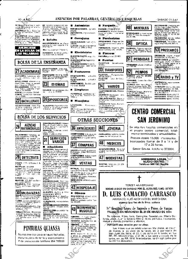 ABC SEVILLA 21-03-1987 página 72