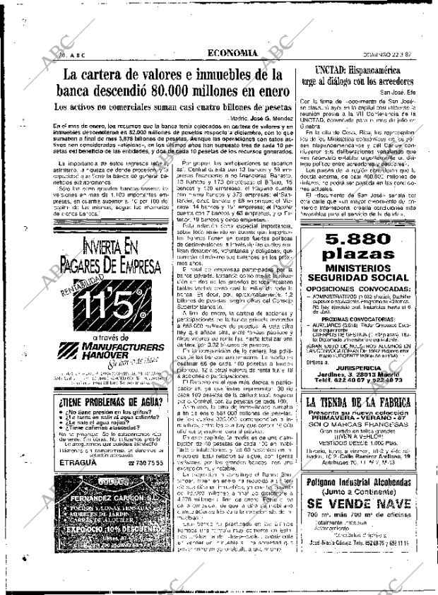 ABC MADRID 22-03-1987 página 70