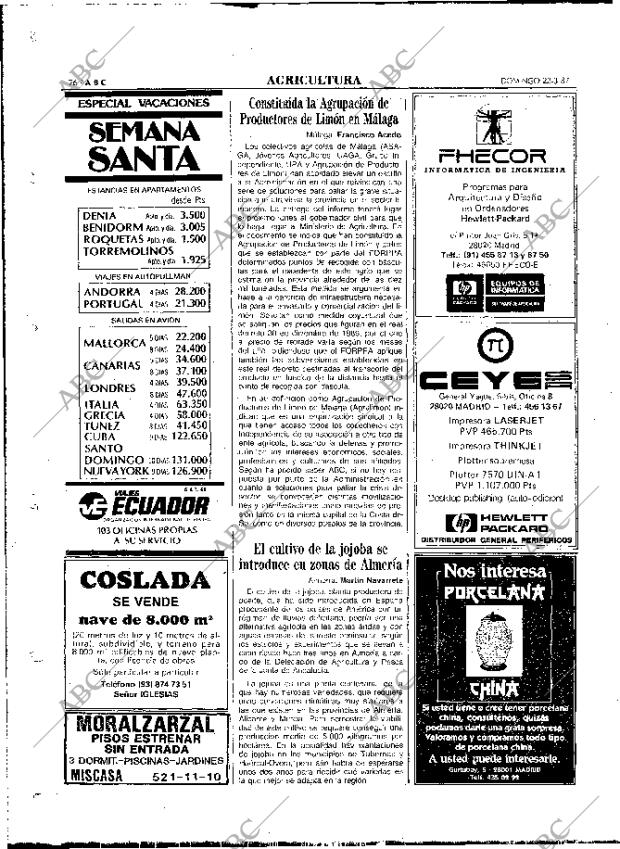 ABC MADRID 22-03-1987 página 76