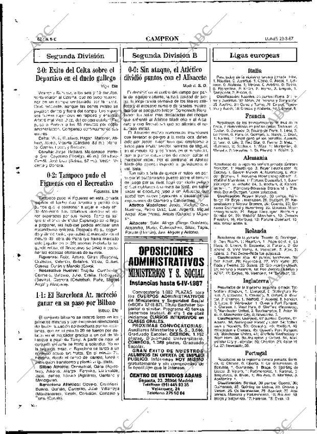 ABC MADRID 23-03-1987 página 62