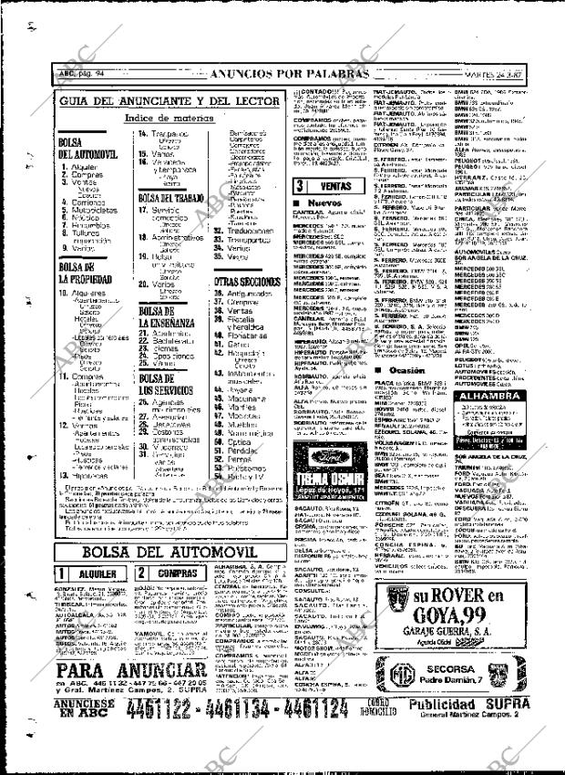 ABC MADRID 24-03-1987 página 94