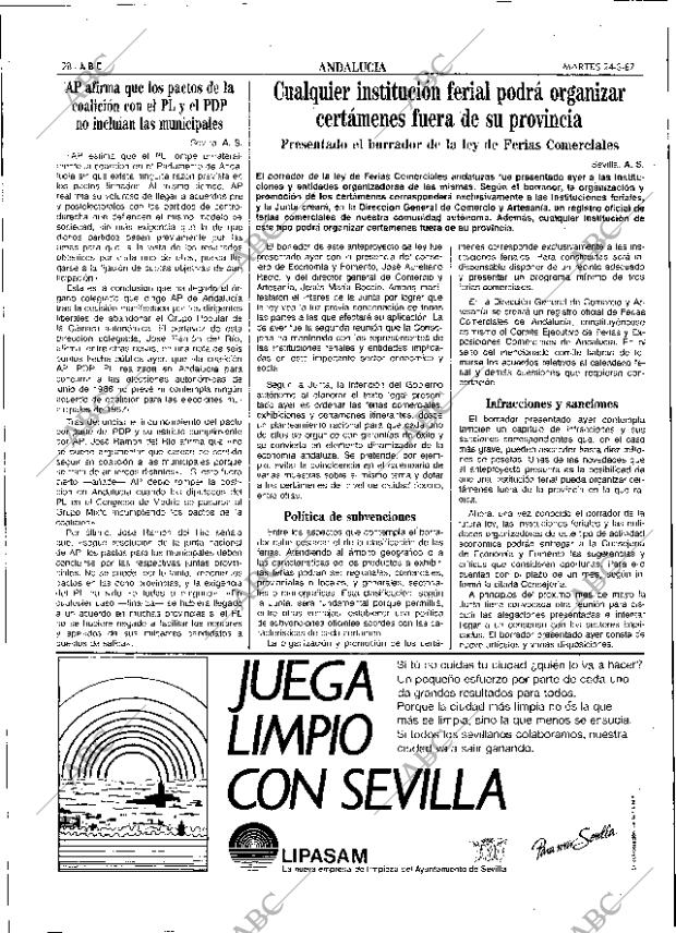 ABC SEVILLA 24-03-1987 página 28