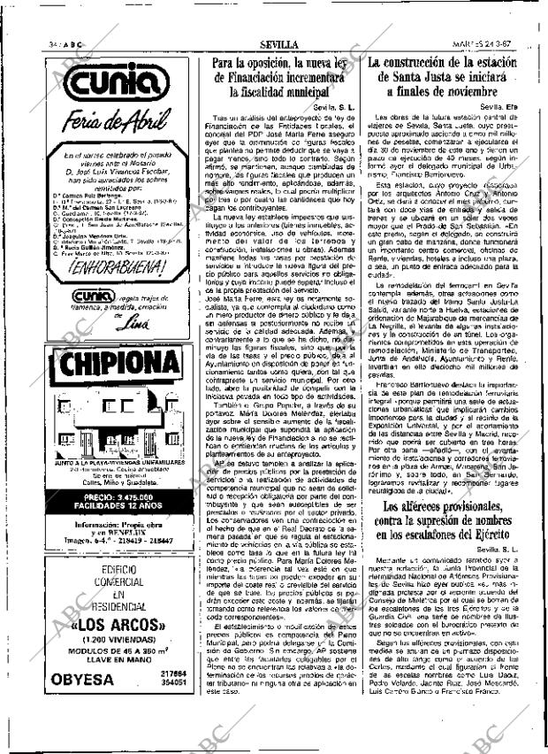 ABC SEVILLA 24-03-1987 página 34