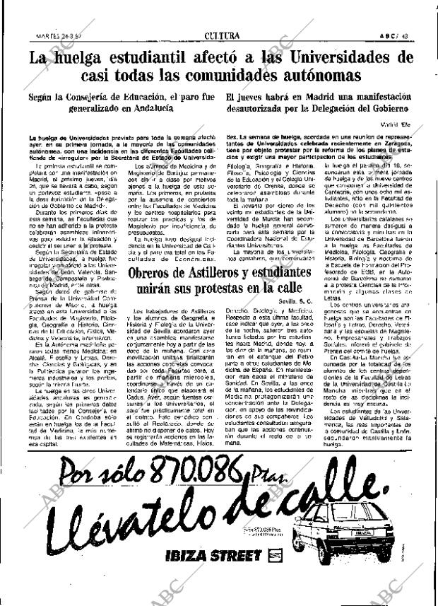 ABC SEVILLA 24-03-1987 página 43