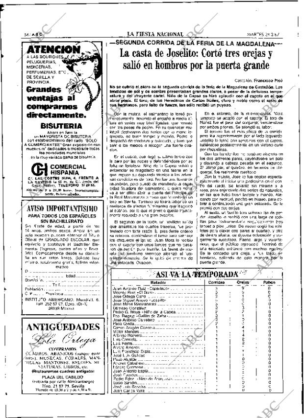 ABC SEVILLA 24-03-1987 página 54