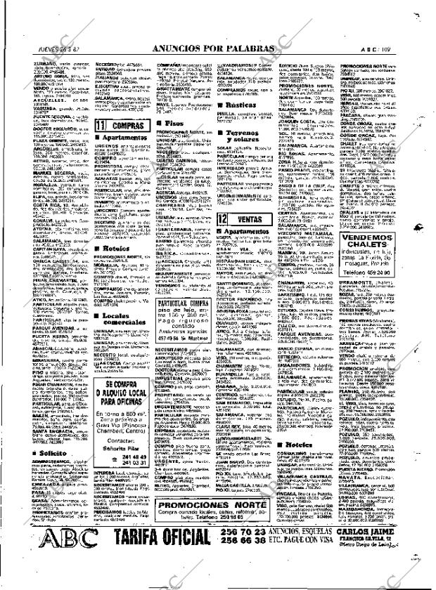 ABC MADRID 26-03-1987 página 109