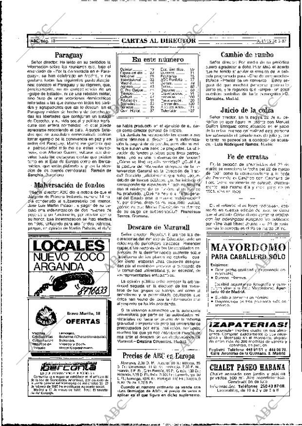 ABC MADRID 26-03-1987 página 18