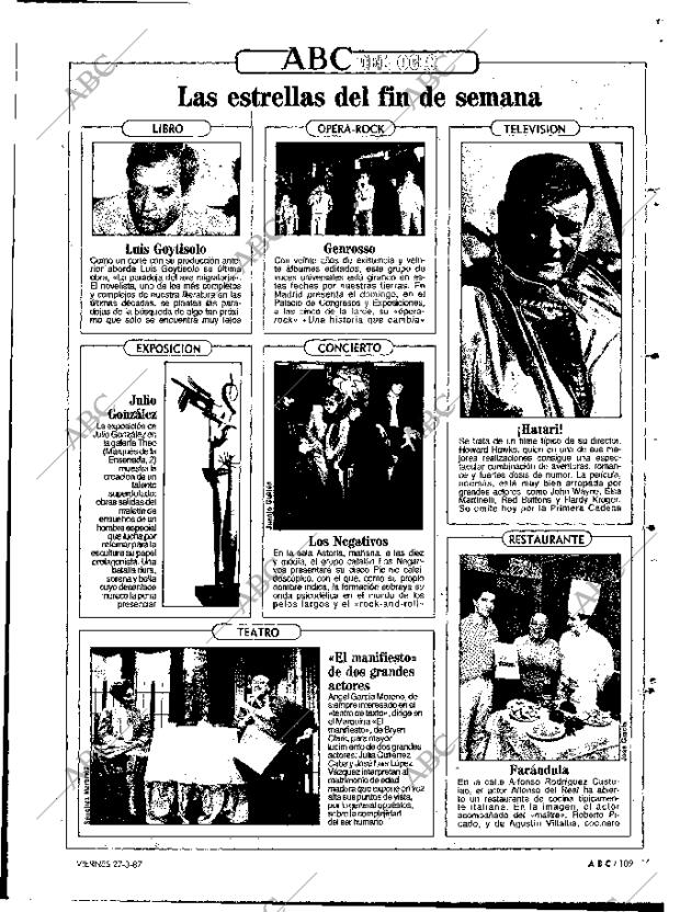 ABC MADRID 27-03-1987 página 109