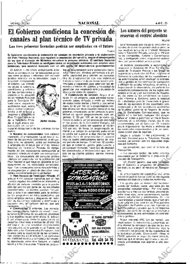 ABC MADRID 27-03-1987 página 25