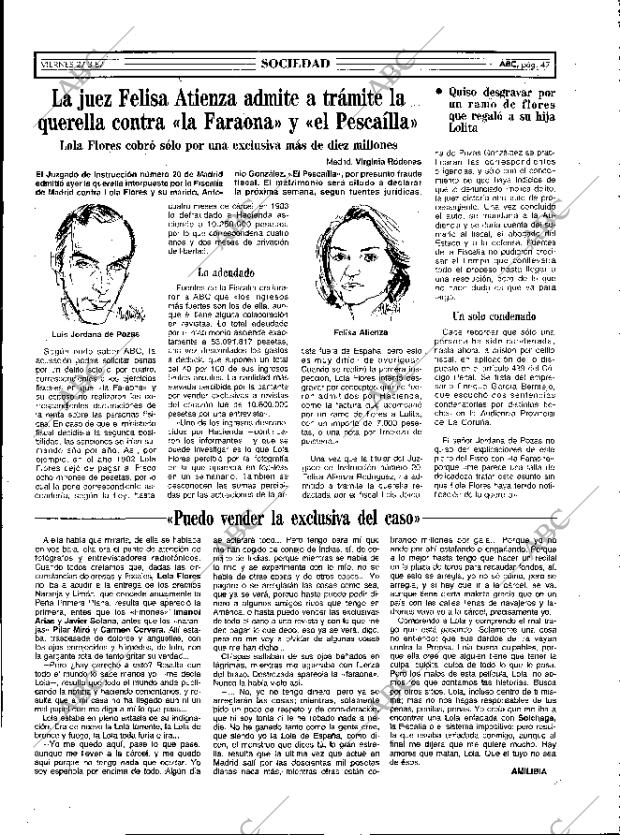 ABC MADRID 27-03-1987 página 47