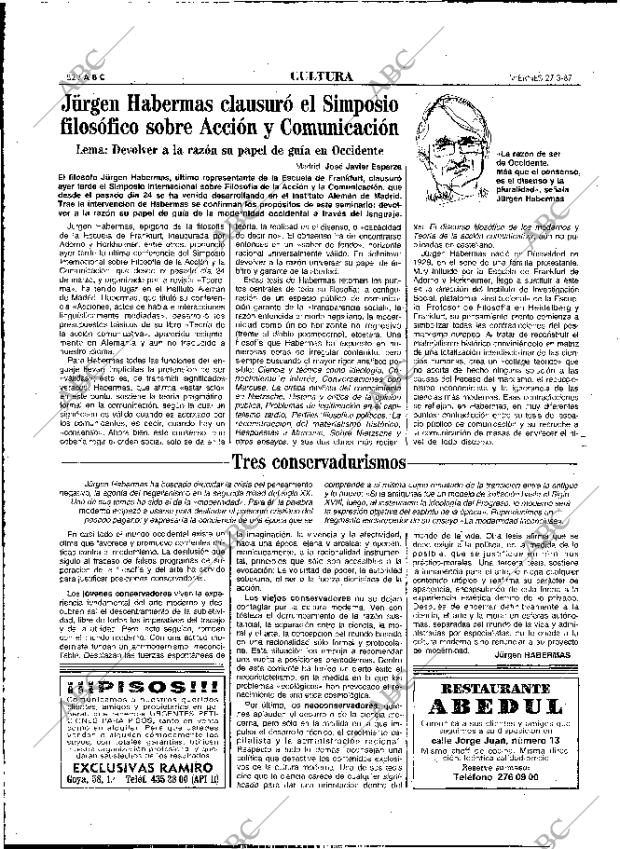 ABC MADRID 27-03-1987 página 52