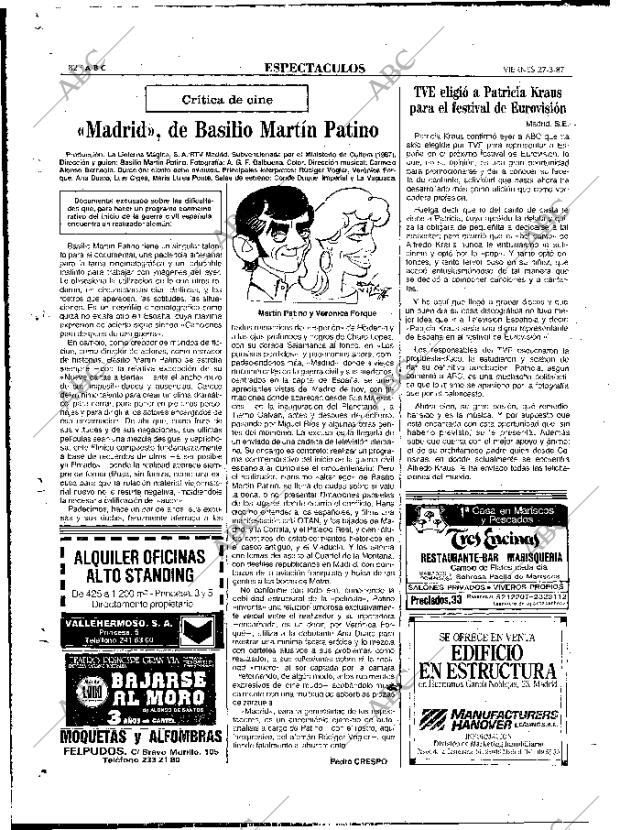 ABC MADRID 27-03-1987 página 82