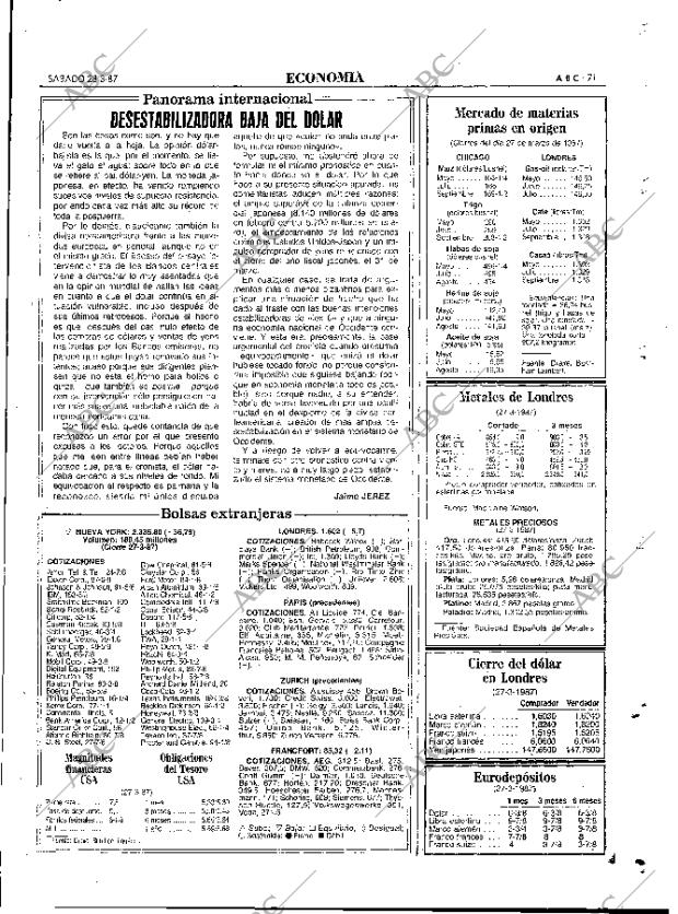 ABC MADRID 28-03-1987 página 71