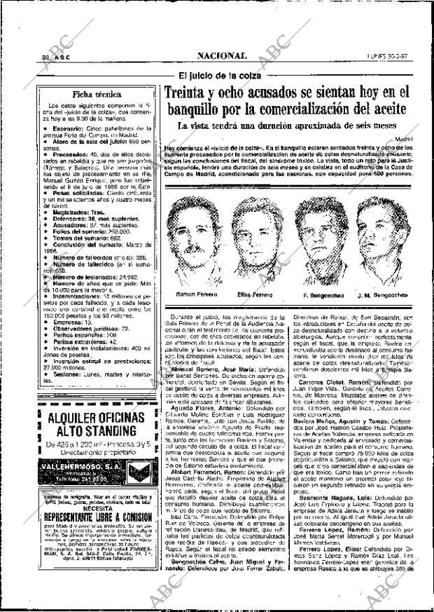 ABC MADRID 30-03-1987 página 20