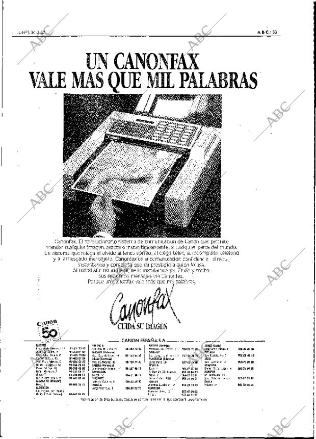 ABC MADRID 30-03-1987 página 33