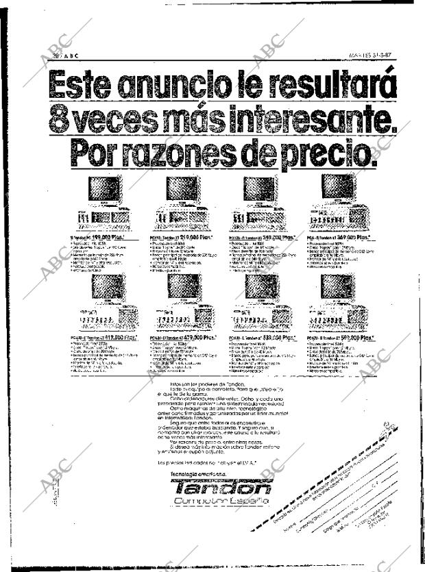 ABC MADRID 31-03-1987 página 38